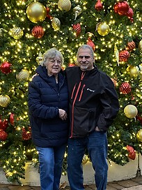 My wife and I during Christmas