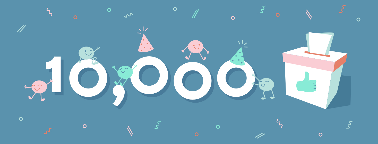 celebrating 10 000 facebook