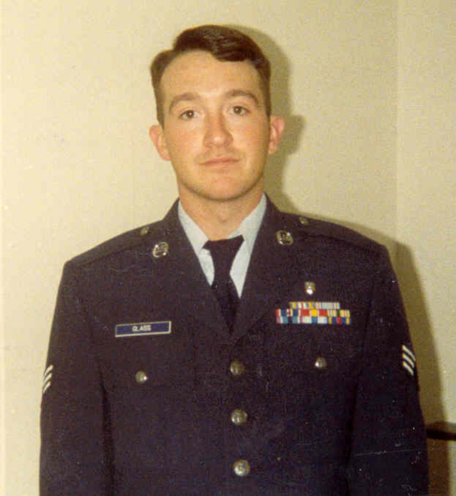 Young Dan Glass in his Air Force uniform.