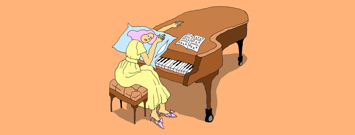 a woman asleep at the piano knowing your limits with parkinson's disease