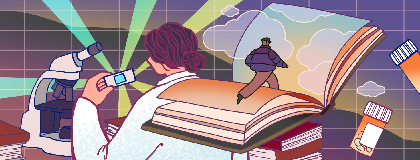 a scientist makes a breakthrough